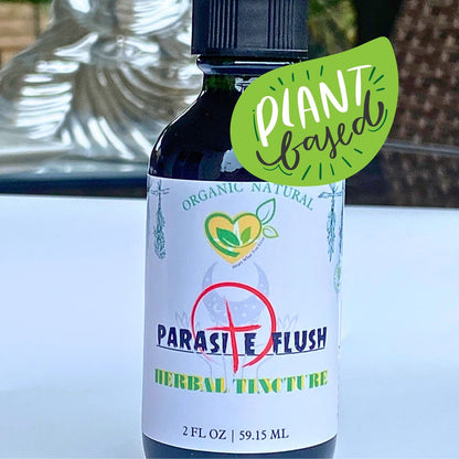 Parasite Flush Tincture Organic Liquid Herbal Drops Detox 2 FL OZ Concentrated