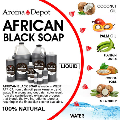 Raw African Black Soap Liquid Soap Natural Pure Bath Hair Face Wash Wholesale