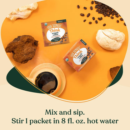 Four Sigmatic Foods Mushroom Instant Coffee, Organic and Fair Trade with Lions M