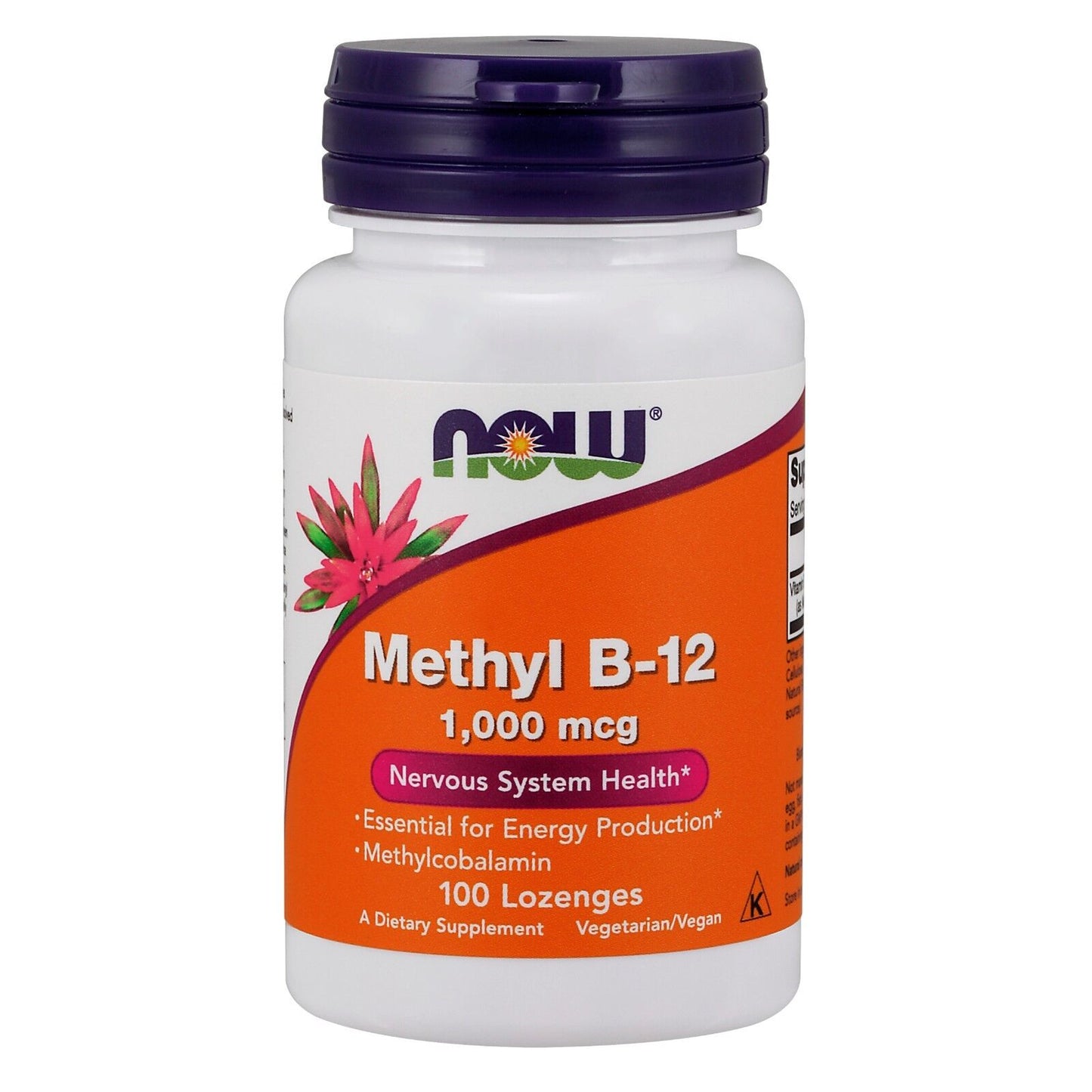 Methyl B-12, 1,000 Mcg, 100 Lozenges NOW Foods