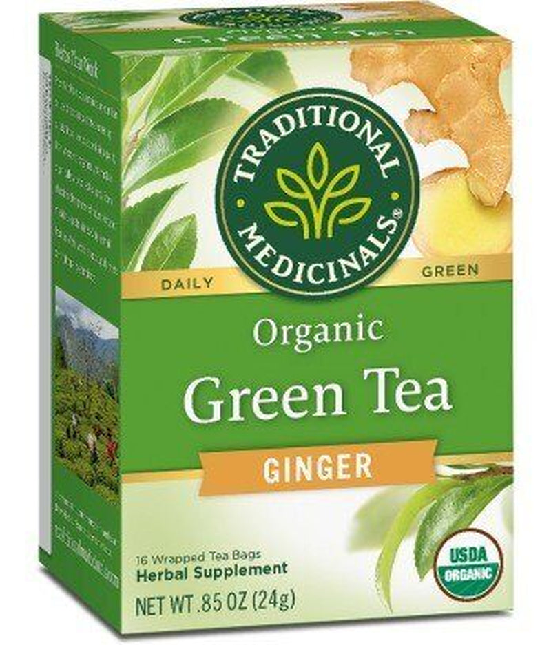 Traditional Medicinals Organic Green Tea with Ginger 16 Bag