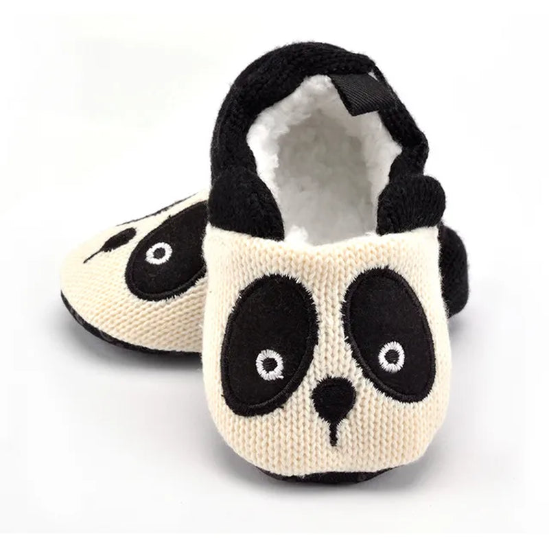 Adorable Infant Slippers Toddler Baby Boy Girl Knit Crib Shoes Cute Cartoon Anti-Slip Prewalker Baby Slippers