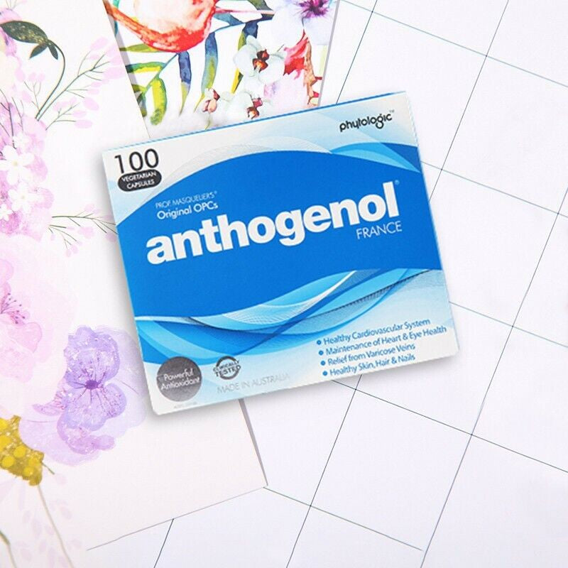 New Anthogenol 100 Vegetarian Capsules with MASQUELIER’S Original Opcs