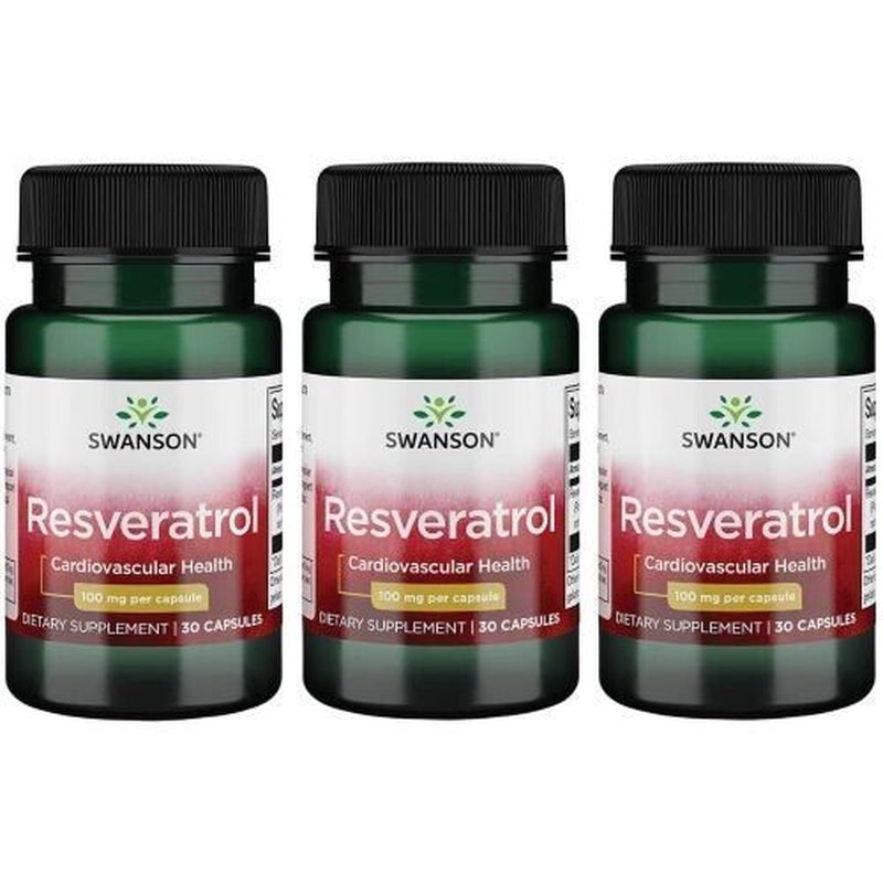 Swanson Resveratrol 100Mg 3 X 30 Capsules