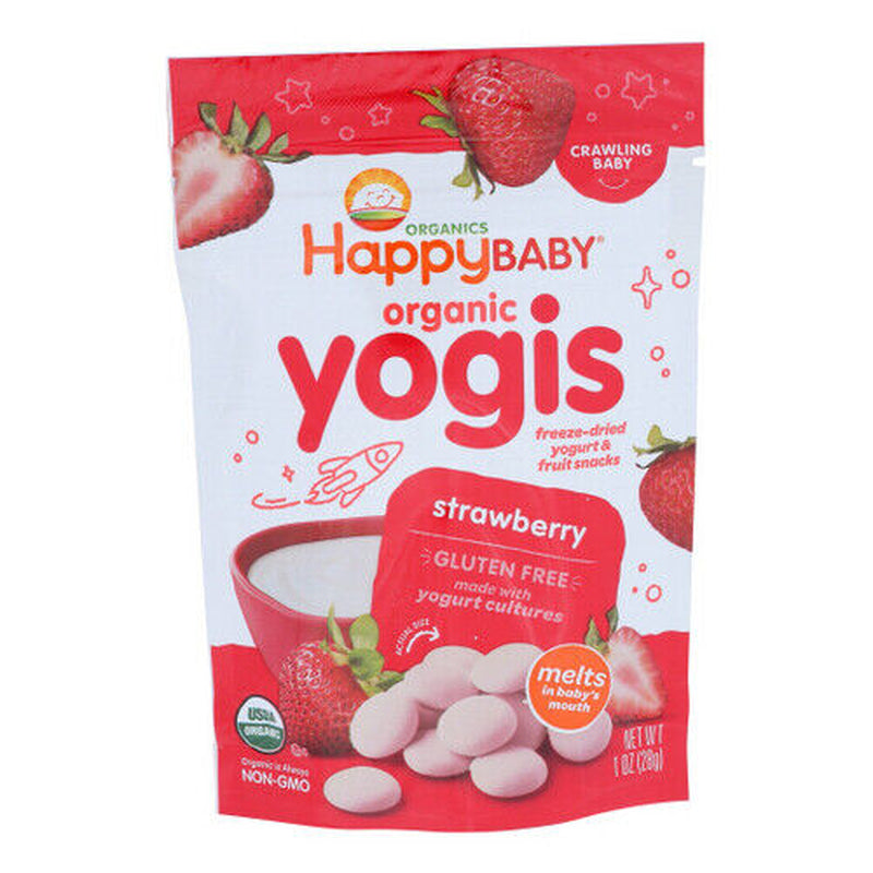 Organic Yogis Yogurt Strawberry 1 Oz