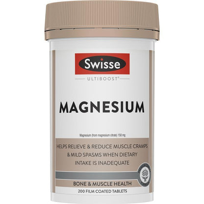 Swisse Ultiboost Magnesium 200 Tablets