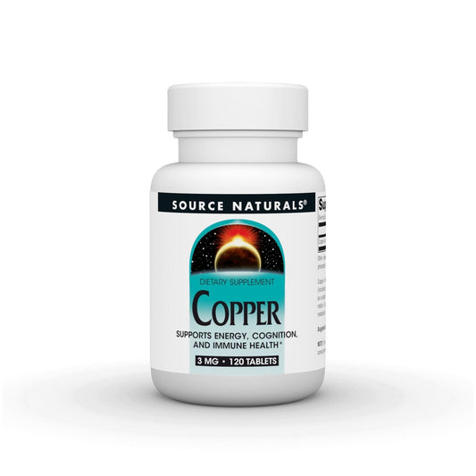 Source Naturals, Inc. Copper 3 Mg 120 Tablet