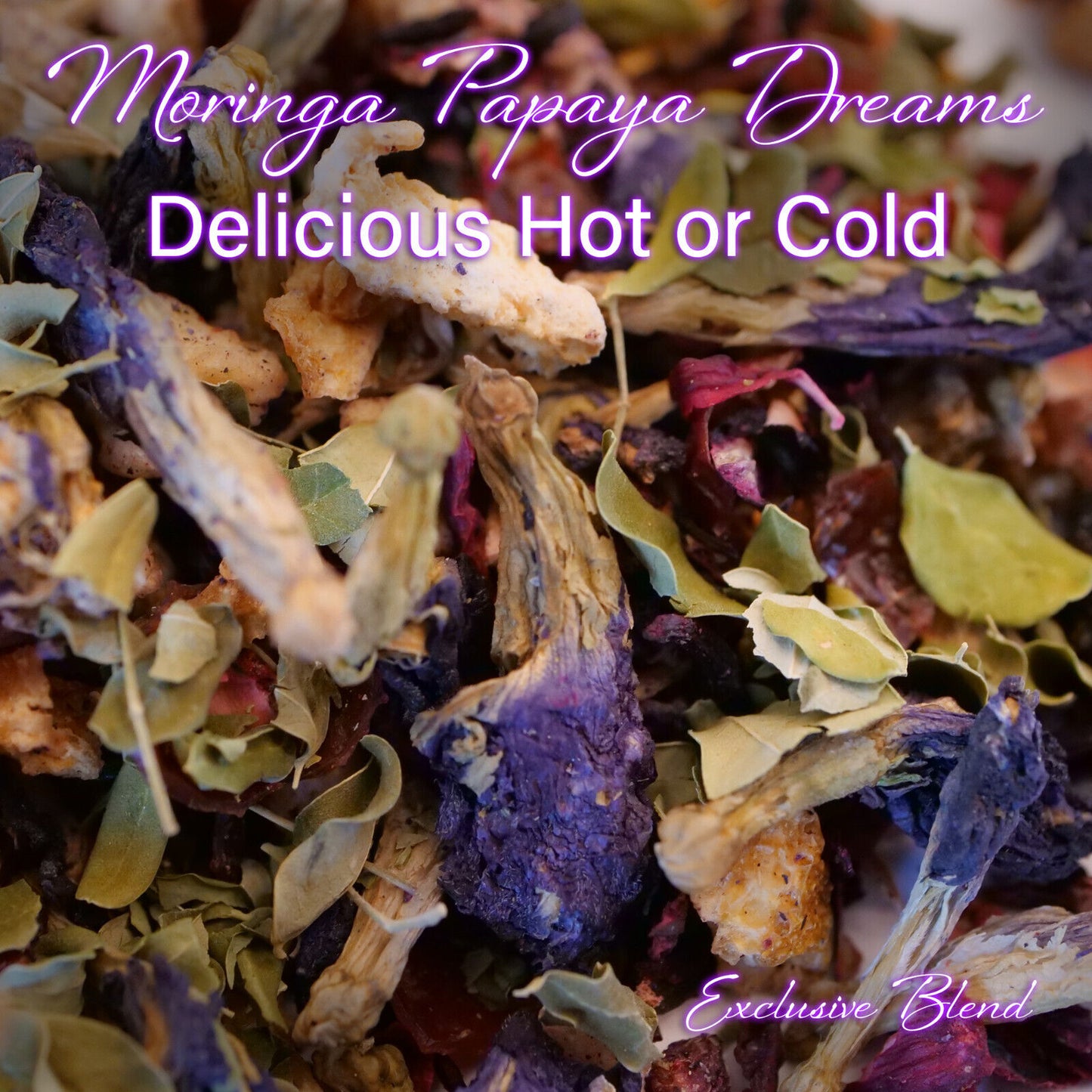 Iced Tea Moringa Papaya Dreams - the Perfect Nutritious Summery Treat 8Oz