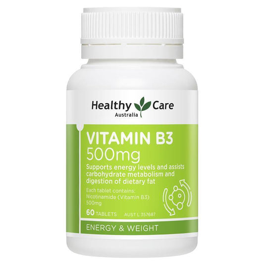 Healthy Care Vitamin B3 500Mg 60 Tablets