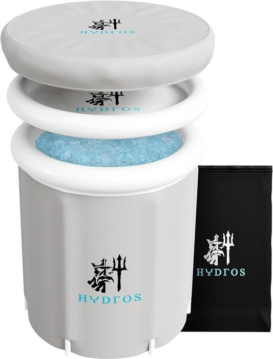 Hydros Portable Ice Bath Grey Boxed New Recovery Health Indoor Outdoor -FPL -CP