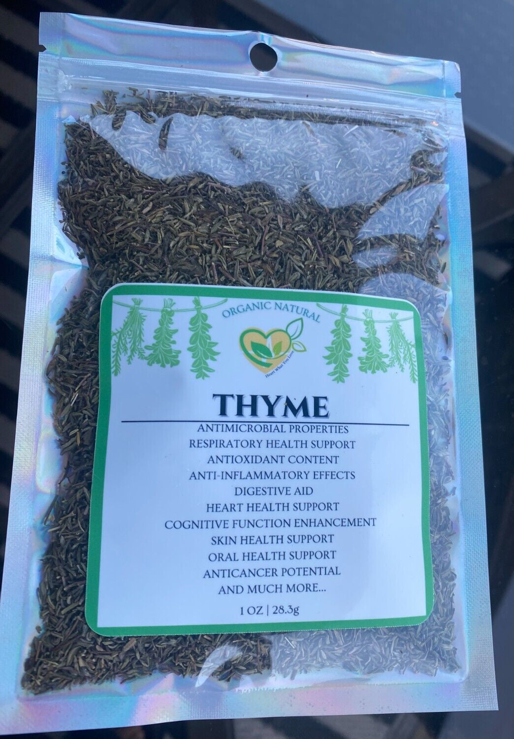 Thyme Leaf Natural Herb Organic Dried Cut 28.3G | 1 OZ Aromatic Medicinal Aid