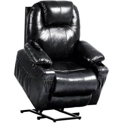 Genuine Leather Electric Power Lift Chair,Heated&M