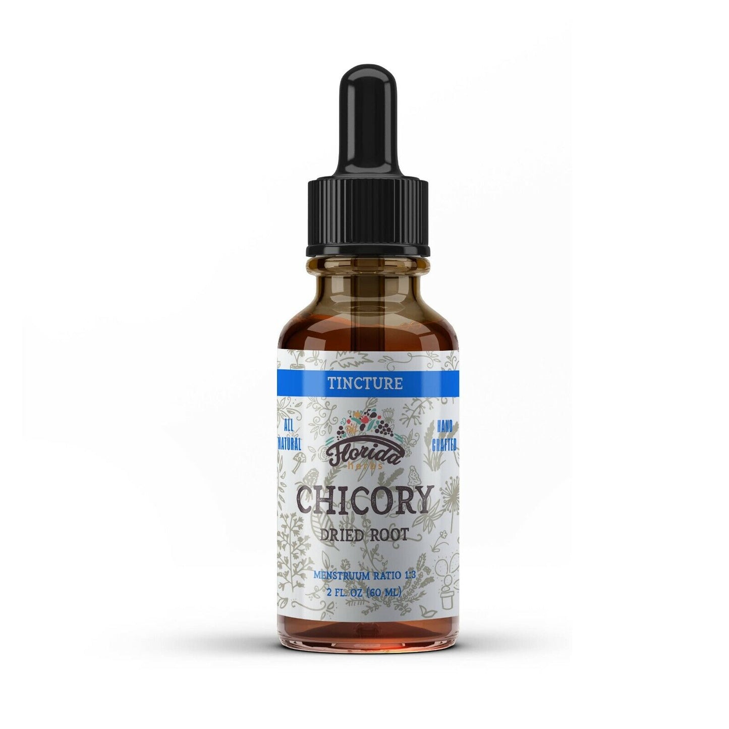 Chicory Tincture, Organic Chicory Extract Drops (Cichorium Intybus) Dried Root