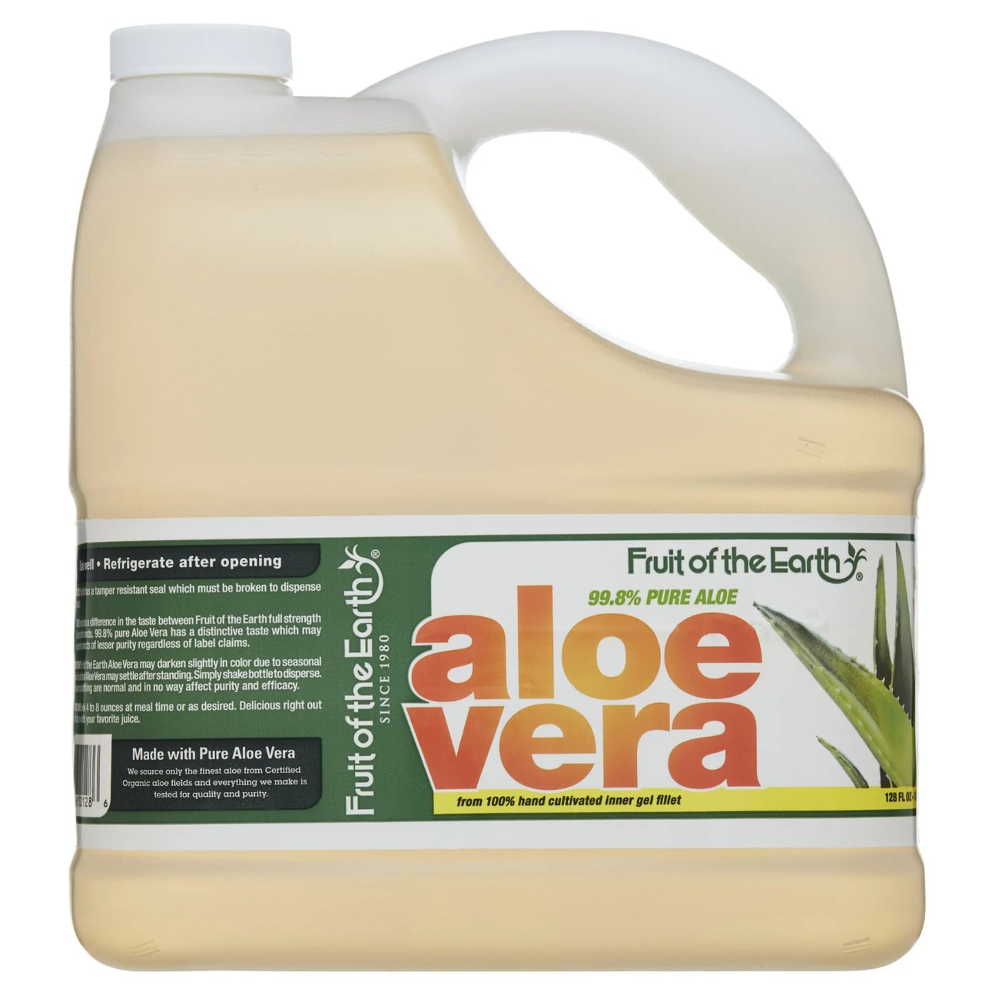 Aloe Vera Juice, Original, 128 Fl Oz, 1 Count, Drink Pure Gel Organic Liquid