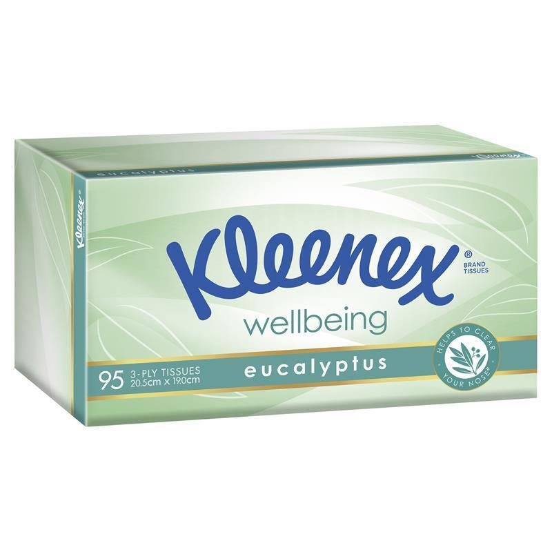 Kleenex Facial Tissues Eucalyptus 3 Ply 95