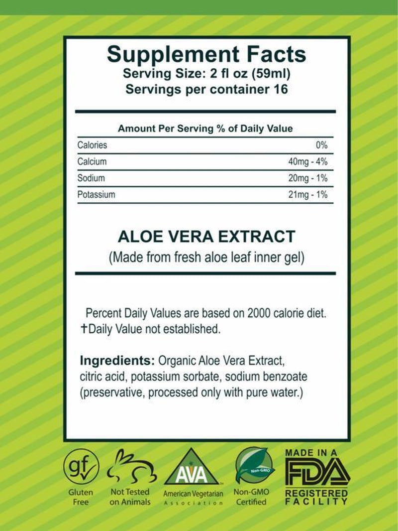 Bella All Natural Aloe Vera Juice, 32 Fl Oz