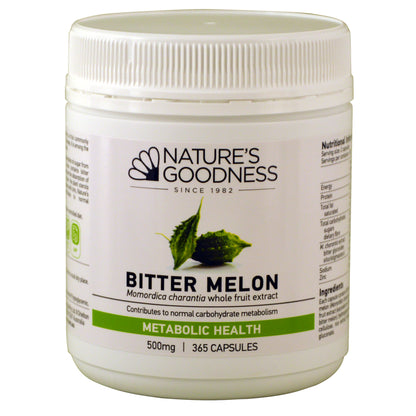 2 X Nature'S Goodness Bitter Melon 500Mg 365 Capsules Natures Bittermelon