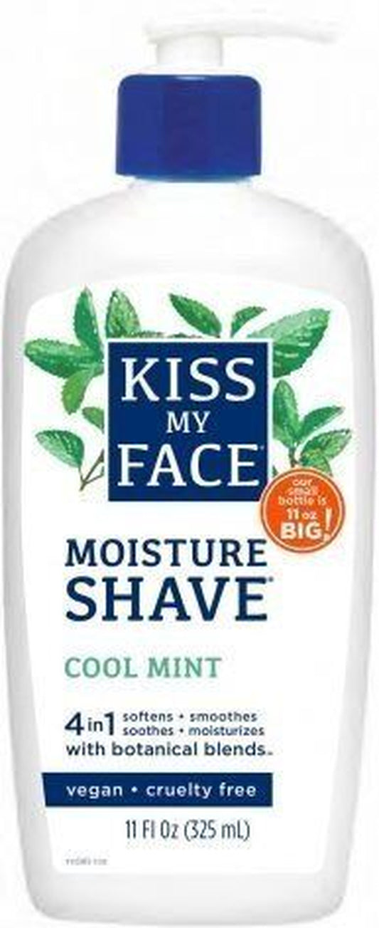 Kiss My Face Cool Mint Shaving Cream 4- In-1 11 Oz Cream