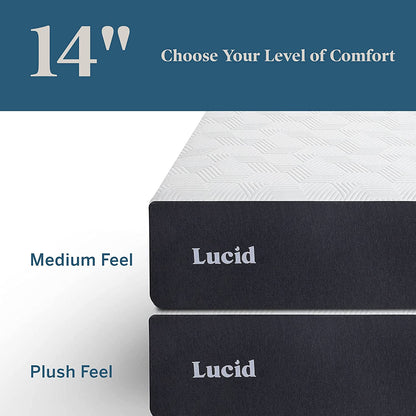 Plush Memory Foam Mattress – Bamboo Charcoal Foam –Twin Mattress – 