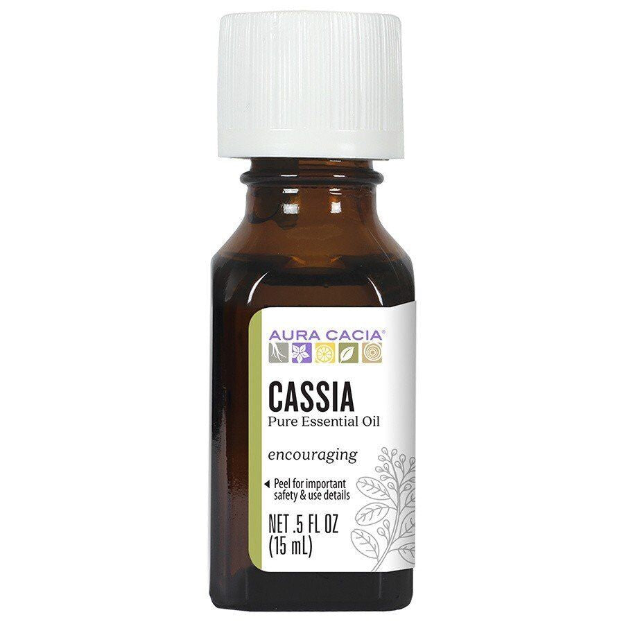 Aura Cacia Cassia (Cinnamon) Essential Oil 0.5 Oz Oil