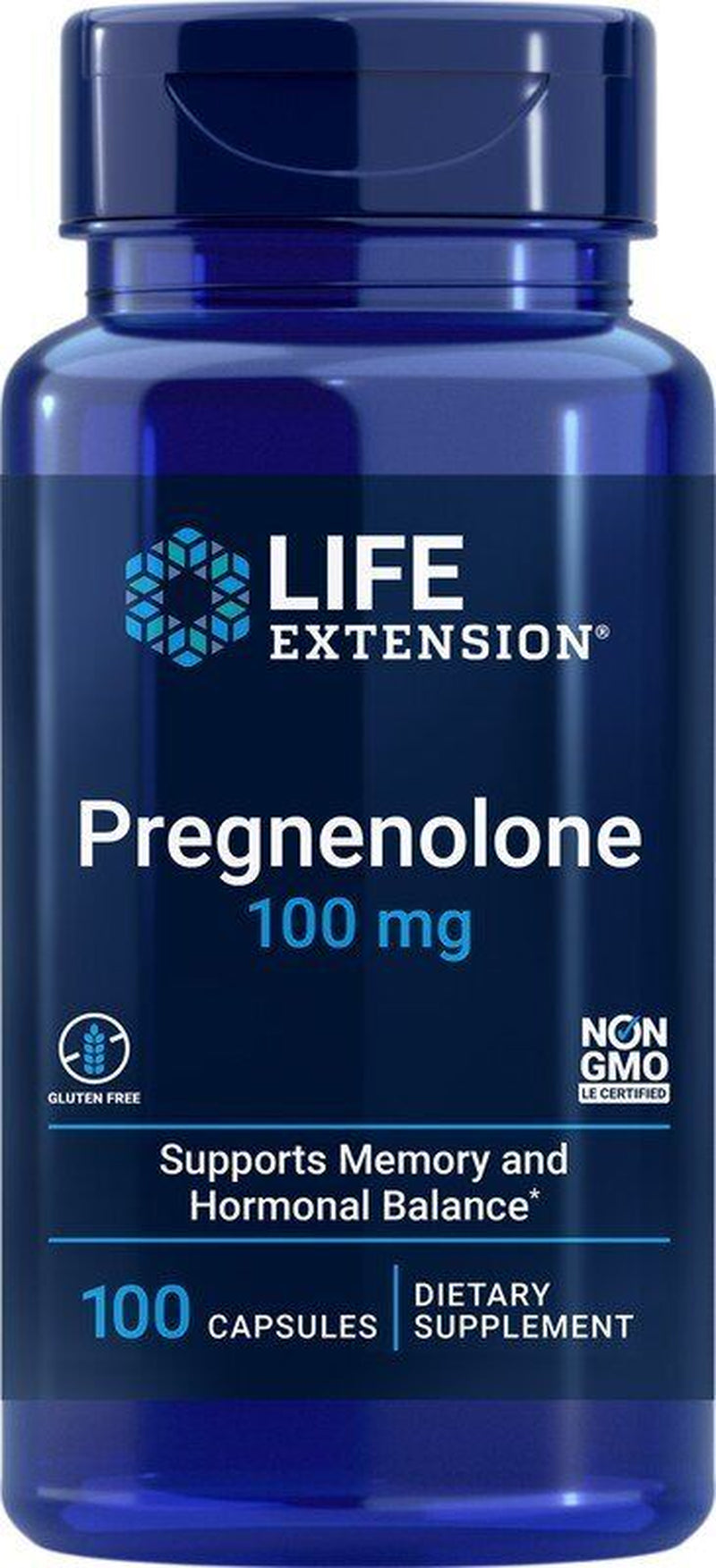 Life Extension Pregnenolone 100 Mg 100 Capsule