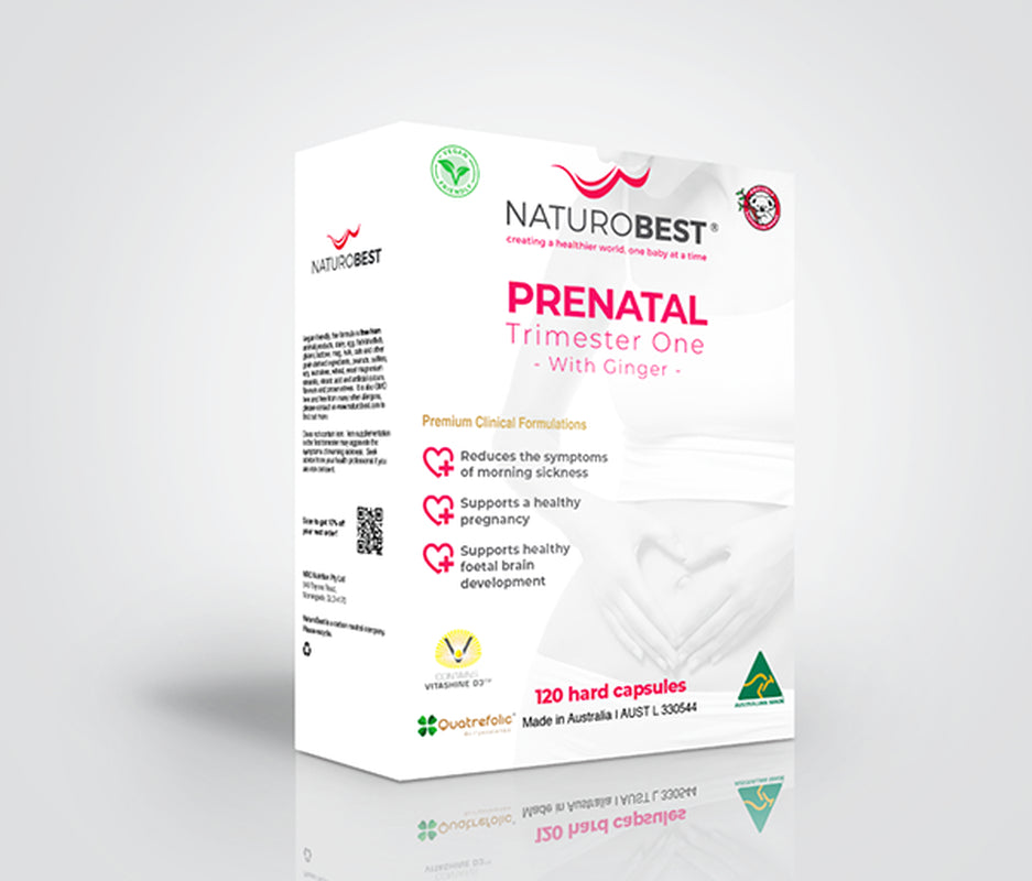 NEW Naturobest Prenatal Trimester One with Ginger 120 Capsules Naturo Best