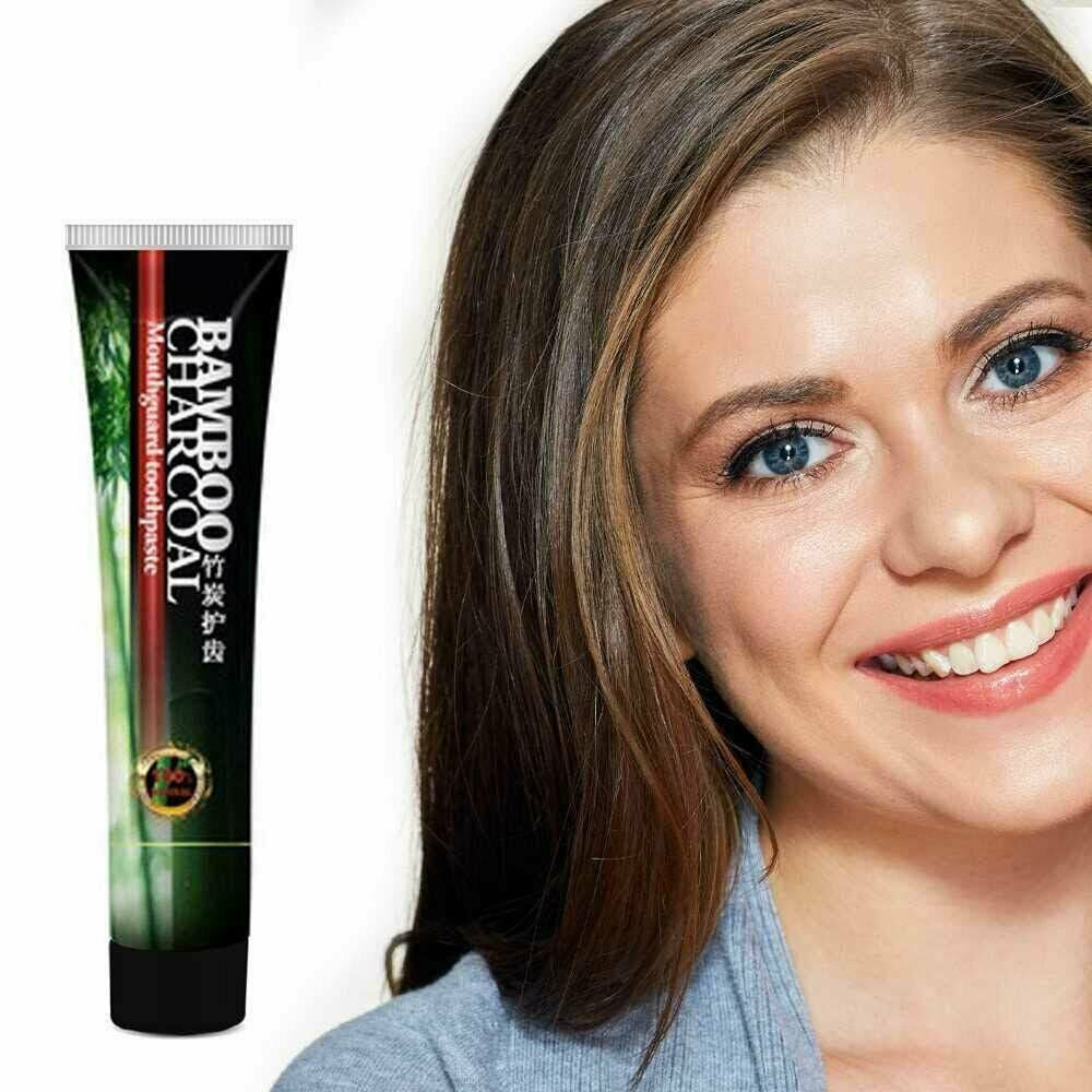 Activated Bamboo Charcoal Toothpaste Natural Teeth Whitening W/ Mint Flavor