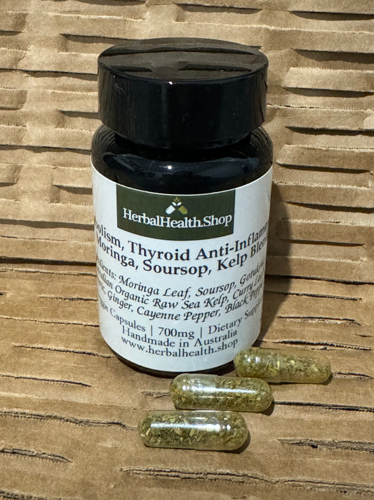 Metabolism Thyroid, Anti-Inflammatory Moringa,Soursop, Kelp Blend