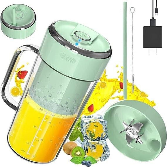 USB Rechargeable Blender Bpa-Free Material 10 Blades 12Oz Portable Blender.