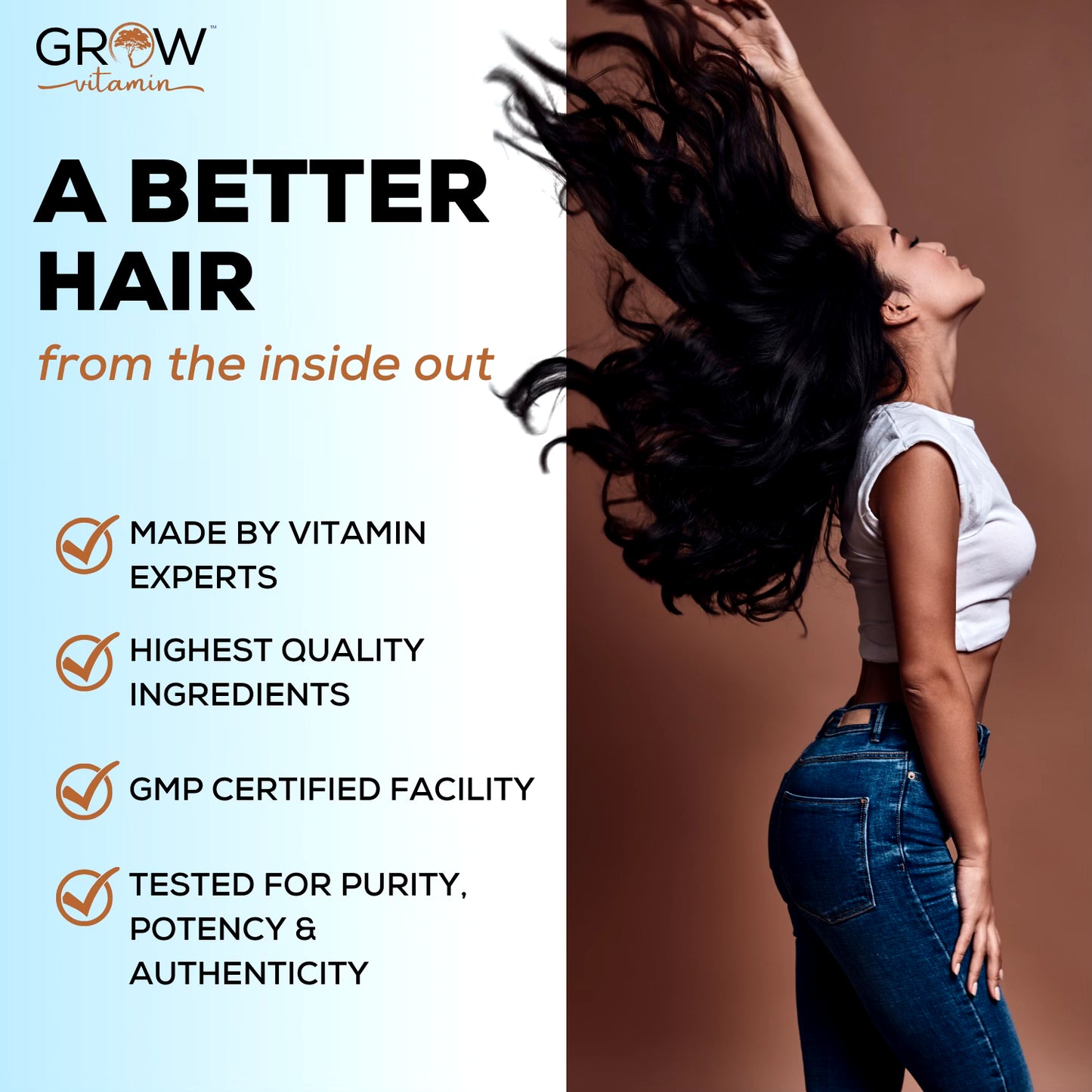 Hair Hero Powerful Hair Growth Formula Healthy Hair Skin, Nails 5000 Mcg Biotin