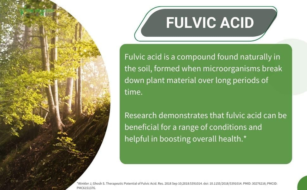 Organic Fulvic Acid + 72 Trace Minerals | Digestion | Hydration | Keto, Dietary