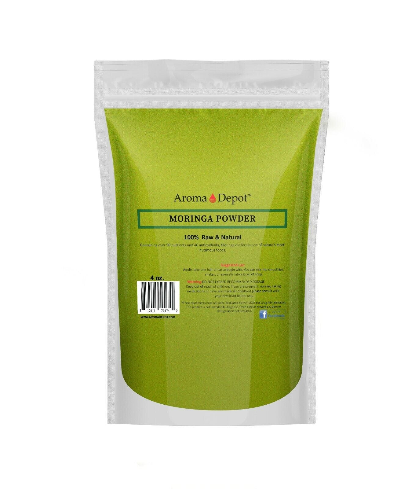 Moringa Powder Oleifera Leaf 100% Pure Natural Superfood Gluten Free