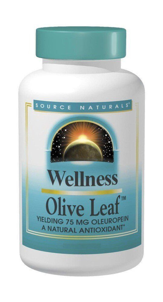 Source Naturals, Inc. Wellness Olive Leaf Standardized Extract 60 Tablet