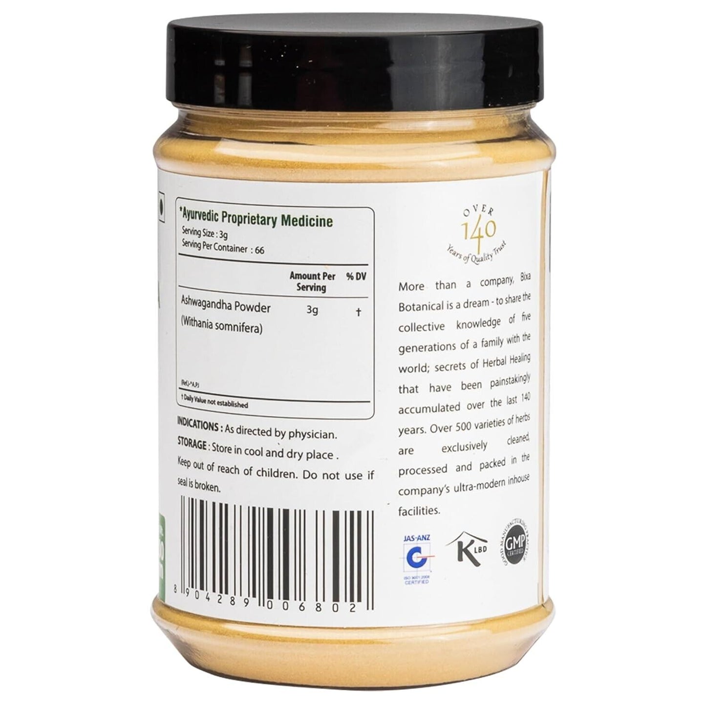 Ashwagandha Root Powder Withania Somnifera Supports Immunity Overall Energy