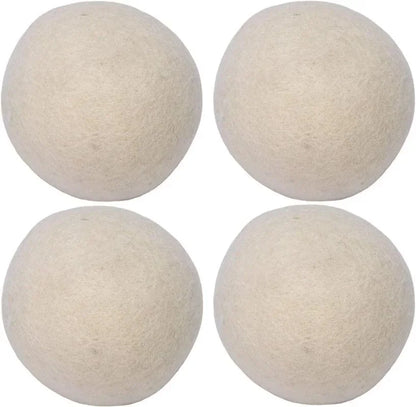 Reusable Wool Dryer Balls Natural Fabric Softener 6Cm New Zealand Wool