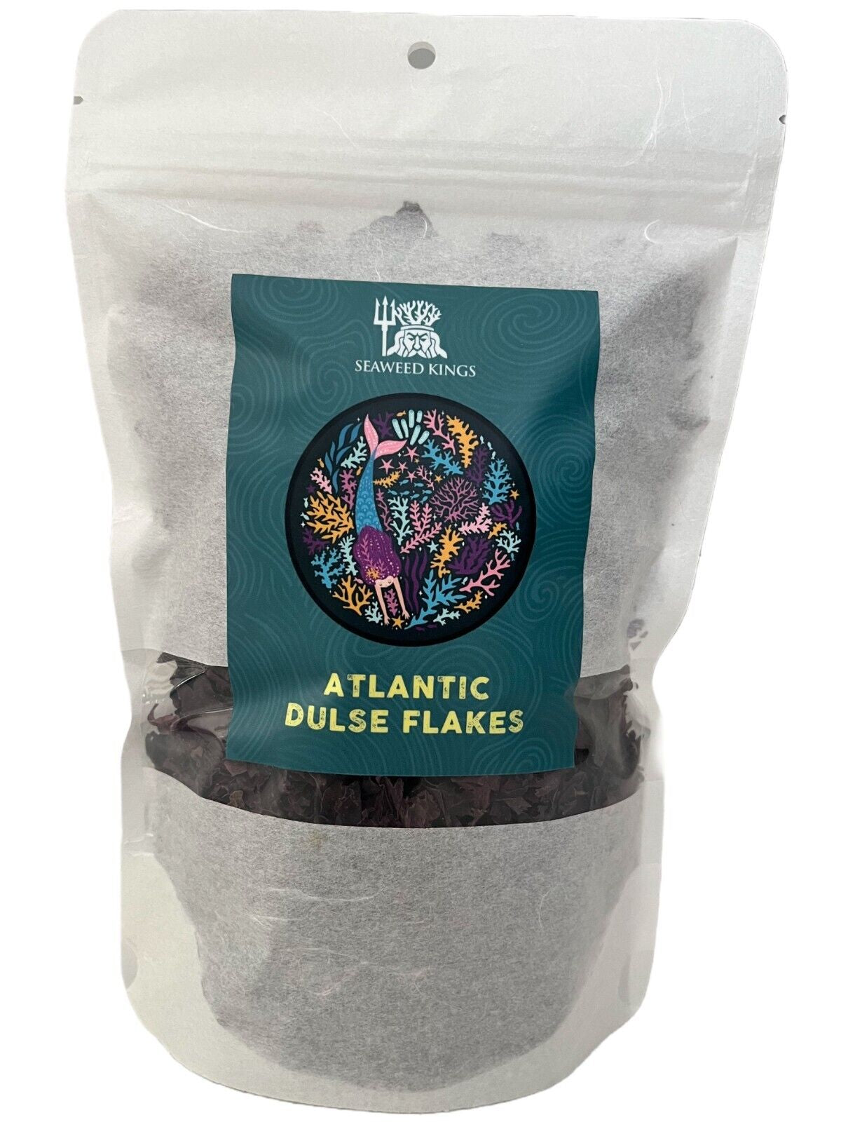 Atlantic Dulse Flakes Organic Maine Coast Wild Atlantic Sea Vegetables Raw Vegan