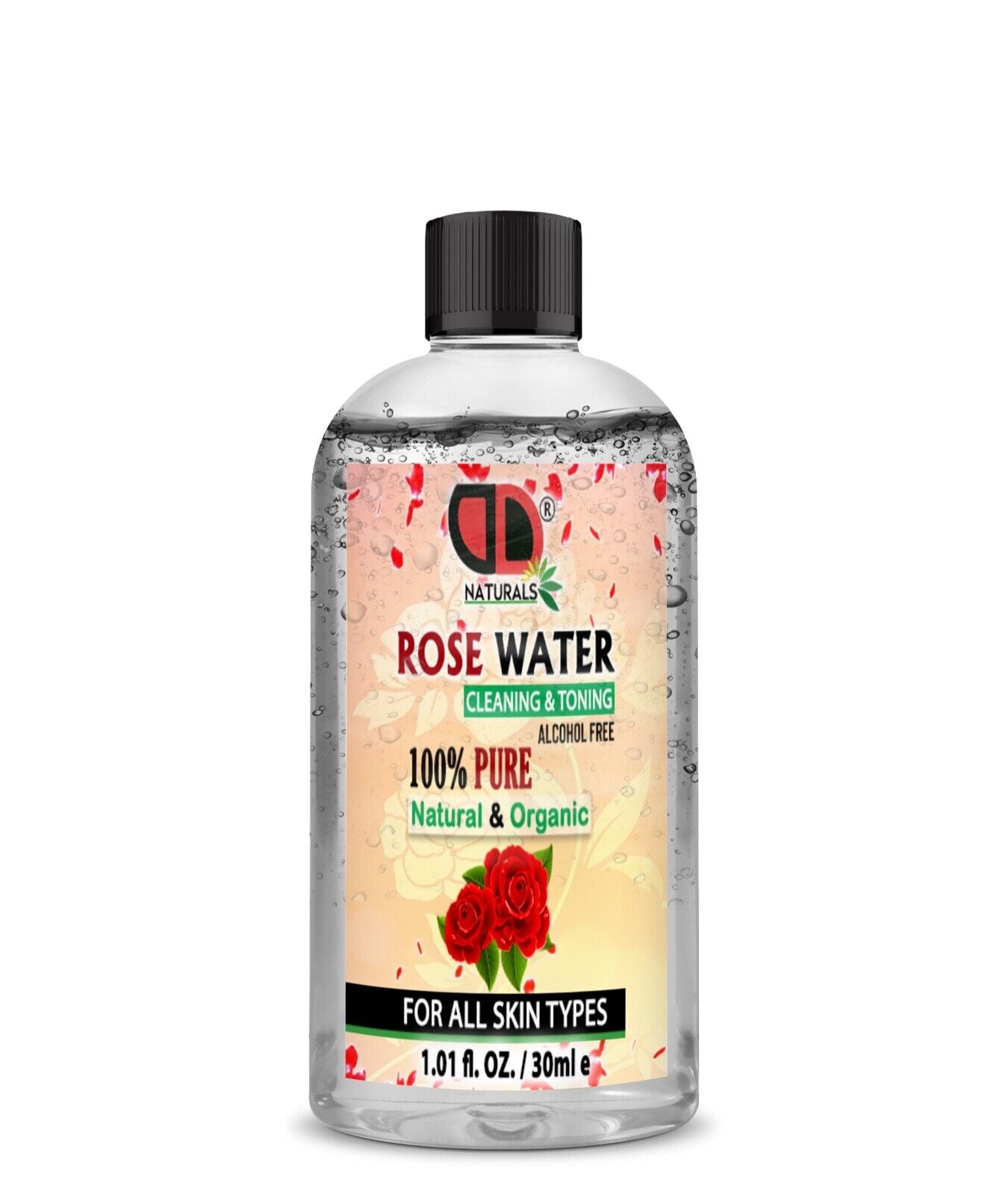 100% Pure Natural Organic Rose Water Toner Cleanser, Moisturiser for Fresh Face