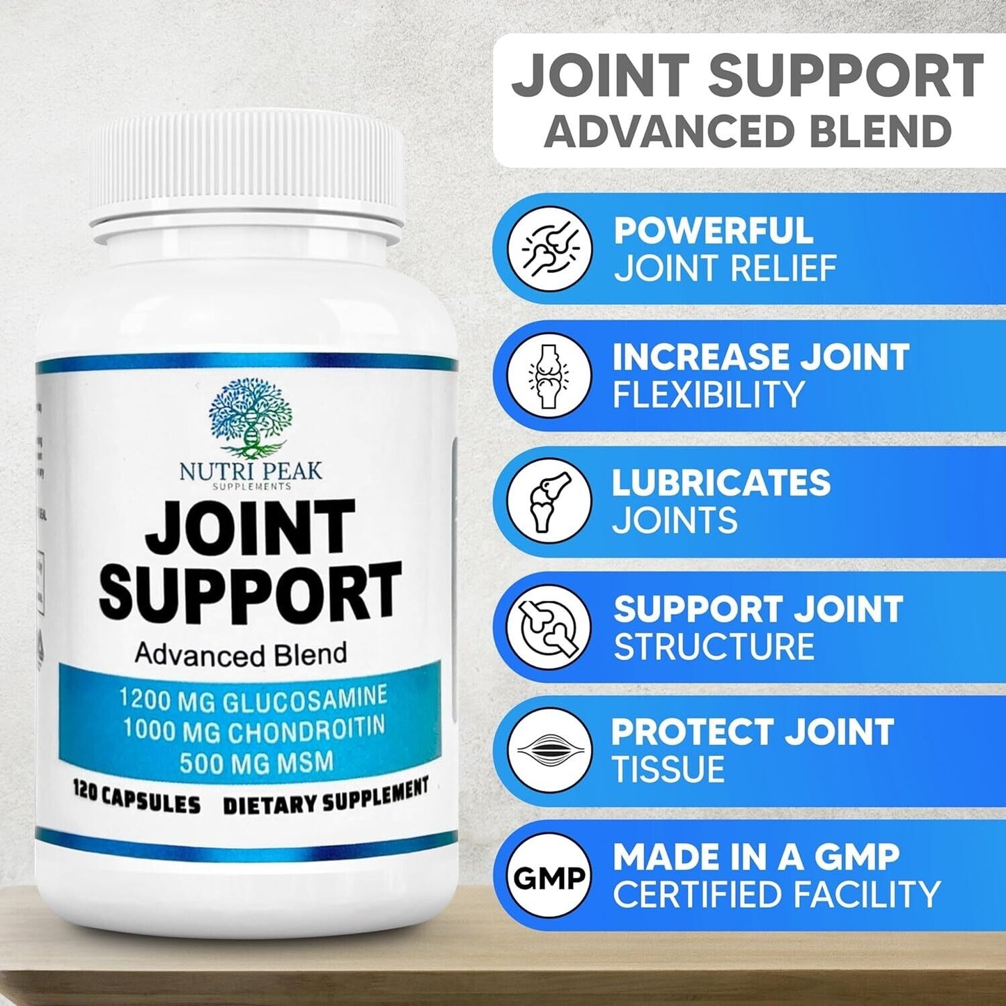 Advanced Joint Support Glucosamine Chondroitin, 120 Capsules