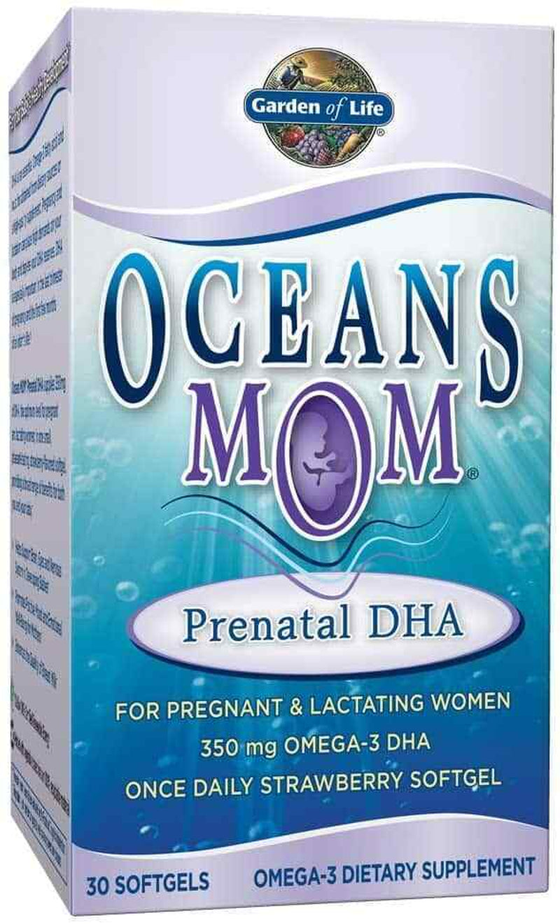 GARDEN of LIFE Oceans Mom (Prenatal DHA) 30 Softgels