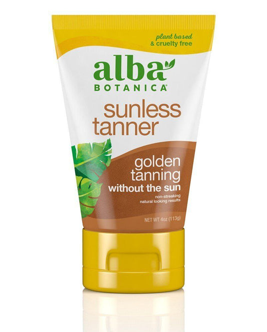 Alba Botanica Sunless Tanning Lotion 4 Oz Cream