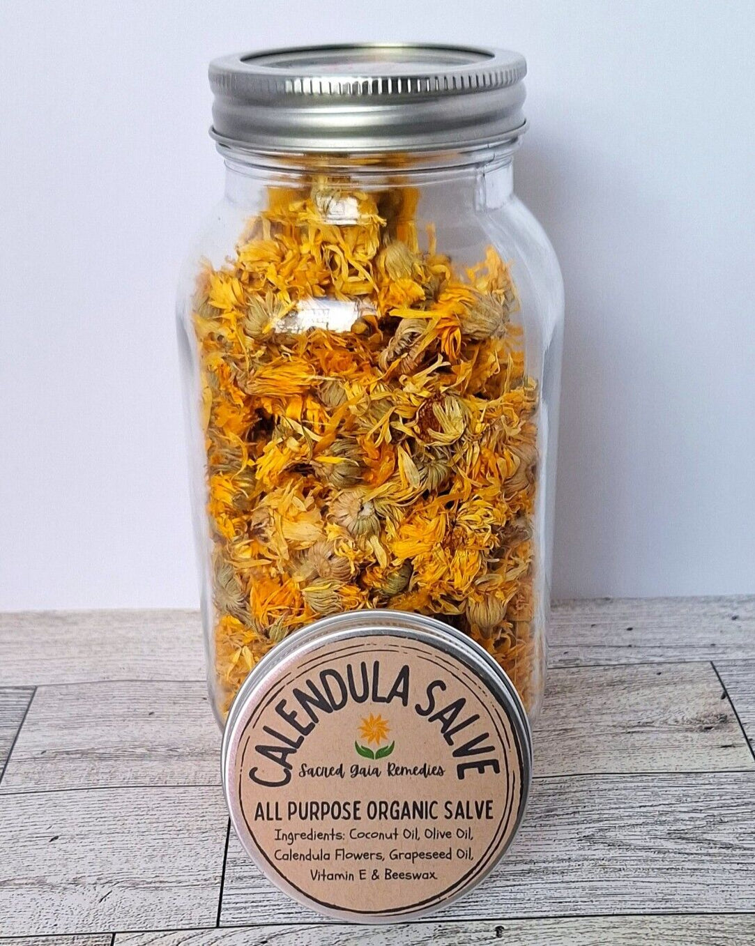 Calendula Healing Salve/Balm Diaper Rashes-Itchy Skin, Cuts, Burns, Tattoo Balm