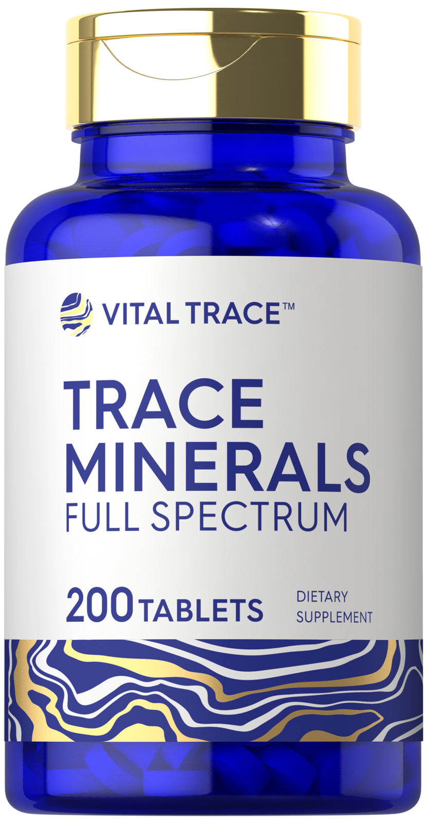 Trace Minerals | 200 Tablets | Non-Gmo & Gluten Free