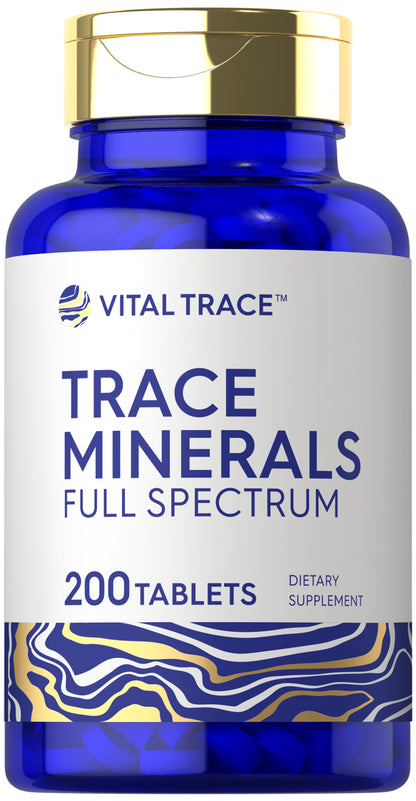 Trace Minerals | 200 Tablets | Non-Gmo & Gluten Free