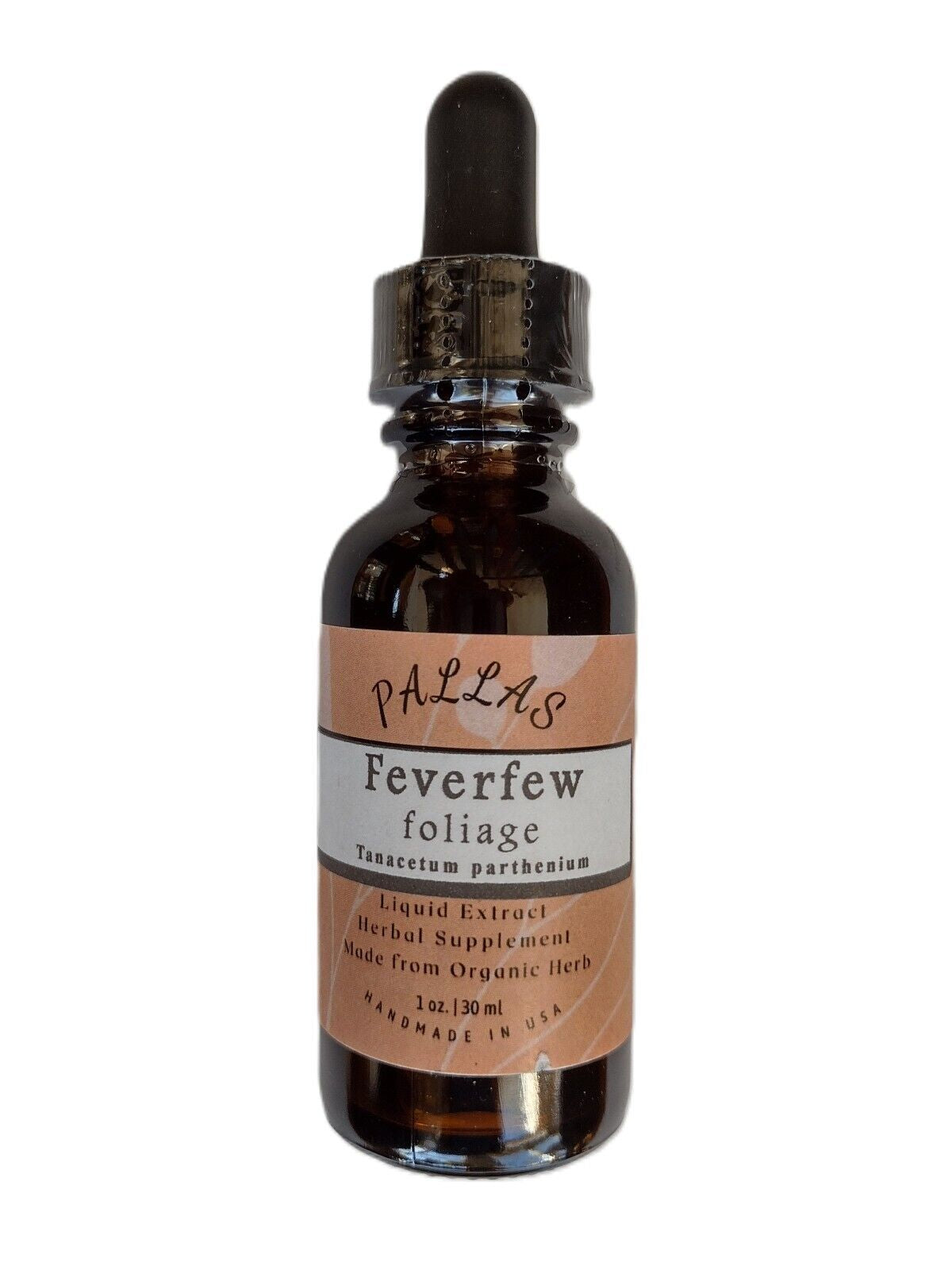 Feverfew Leaf Herbal Glycerite, Natural, 1 Fl Oz, Made in Maine