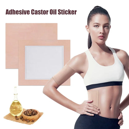 Castor Oil Pack Wrap, 10Pcs Highly Absorbent Self-Adhesive Castor Oil Wrap Organic Cotton