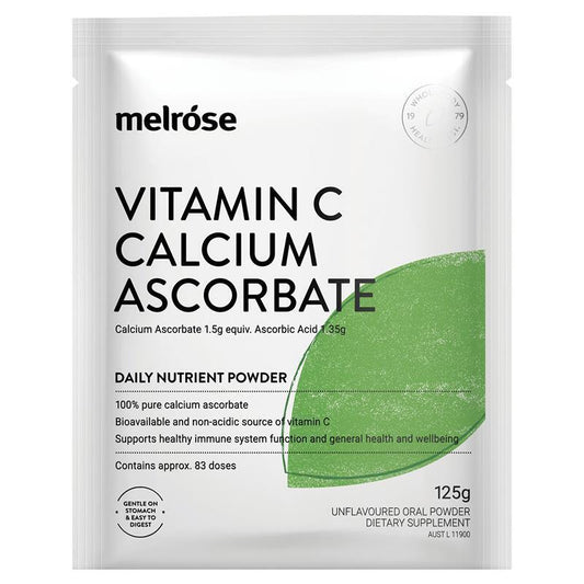 Melrose Vitamin C + Calcium Ascorbate 125G Powder