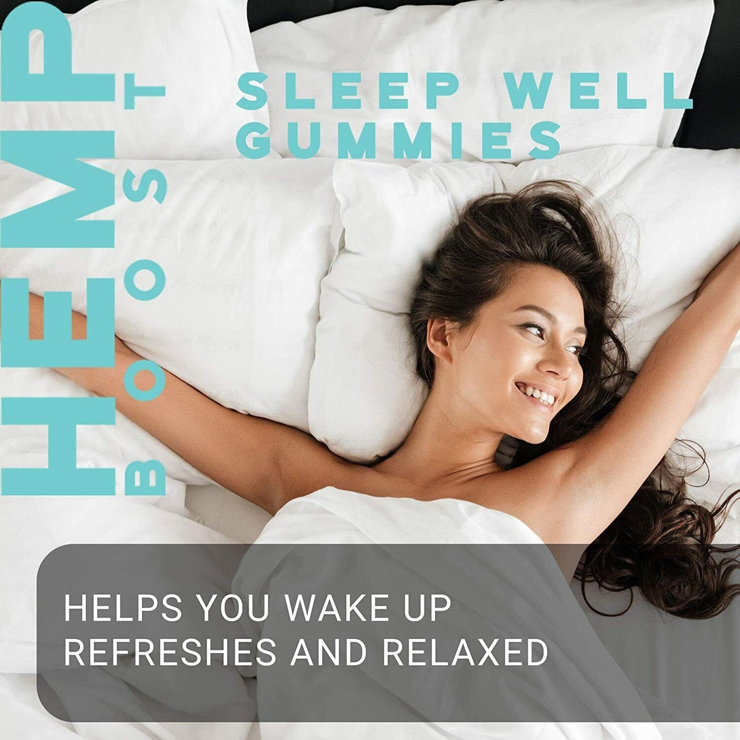 Hemp Gummies Natural, Vegan- Deep Sleep, Melatonin, Anxiety, Pain (No THC)