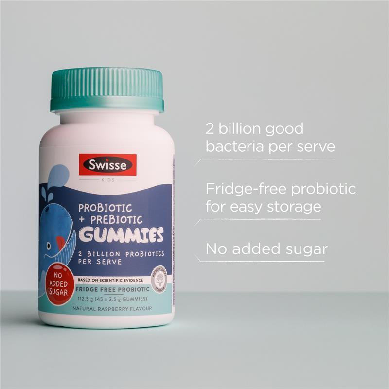 Swisse Kids Probiotic & Prebiotic Gummies 45 Pack