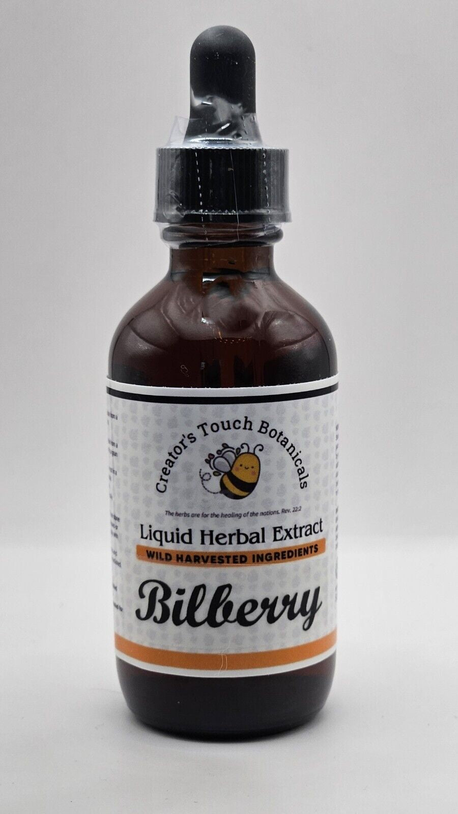 Bilberry Herbal Tincture Organic, 2Oz, Vision Support, Cardiovascular