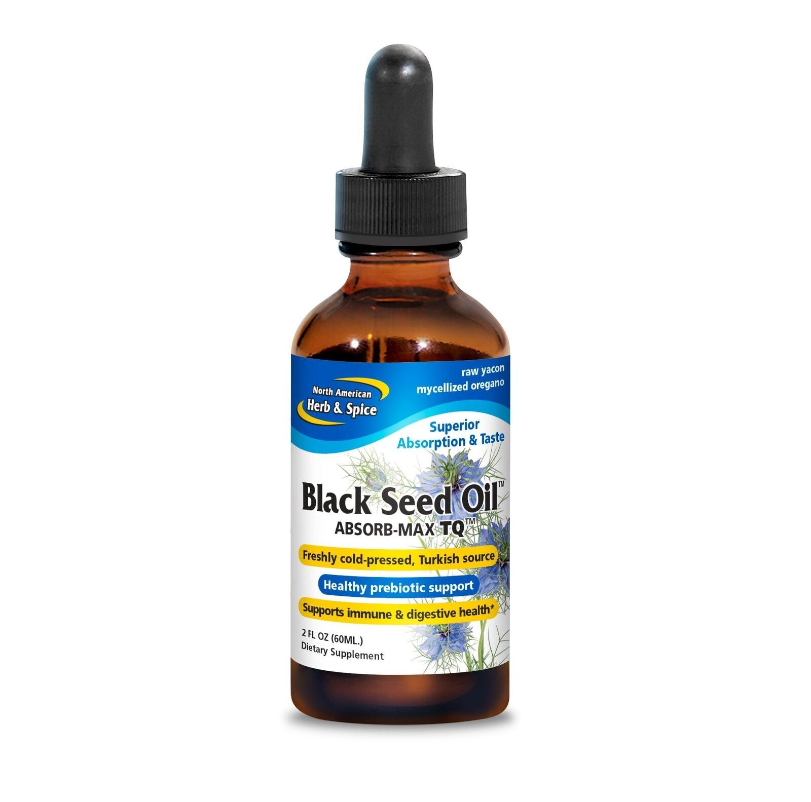 North American Herb & Spice Black Seed Oil - ABSORB-MAX TQ 2 Oz Liquid